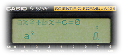 CASIO fx-5000F formula