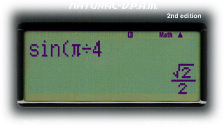 fx-82ES PLUS 2nd edition display