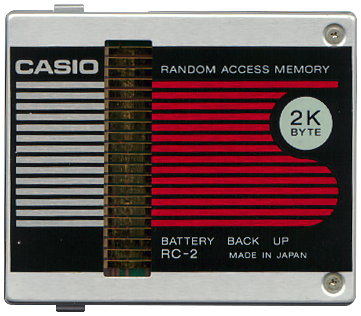 CASIO RC-2 RAM card