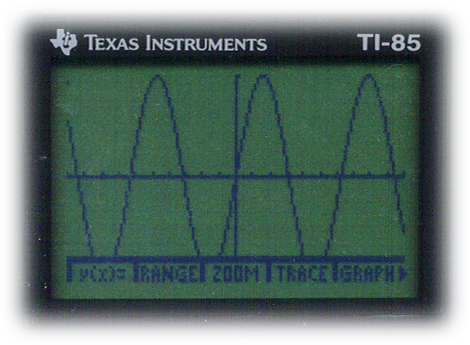 TI-85 sine display