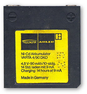 TRIUMPH 81S Battery
			Pack