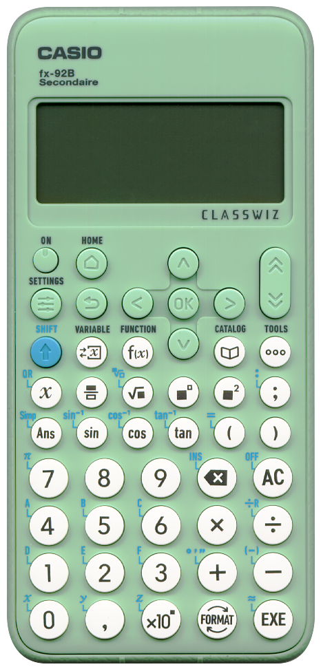 CASIO fx-92B Secundaire