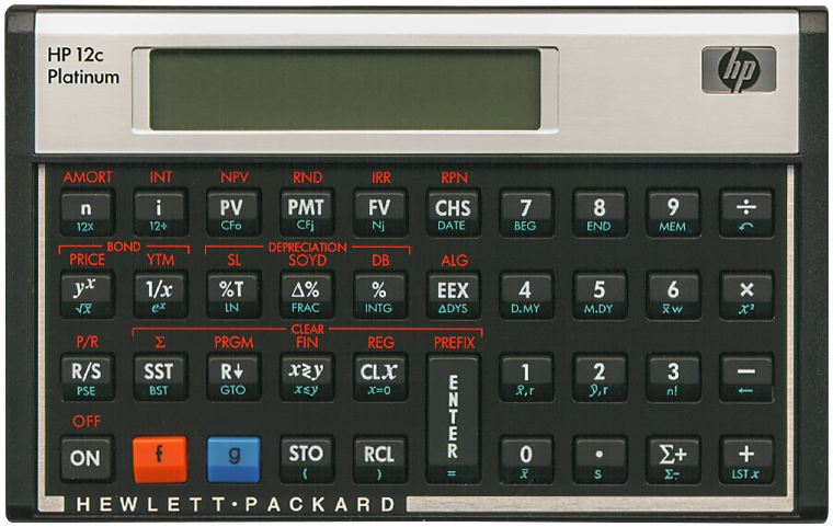HP 12c Platinum (revision 2)